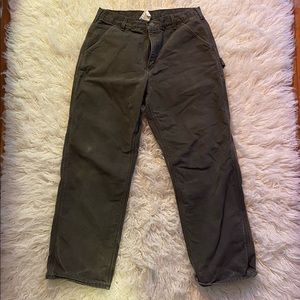 Carhartt flannel lined work pants 34x30.